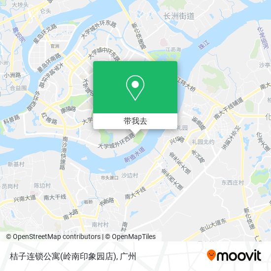 桔子连锁公寓(岭南印象园店)地图