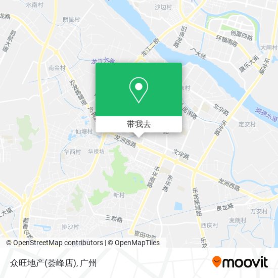 众旺地产(荟峰店)地图