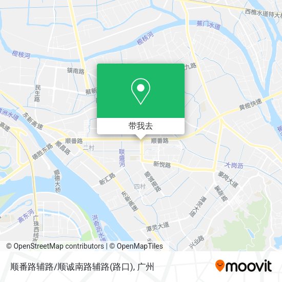 顺番路辅路/顺诚南路辅路(路口)地图