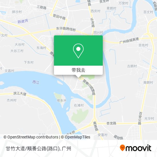 甘竹大道/顺番公路(路口)地图