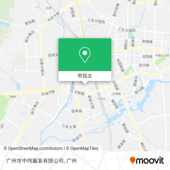 广州市中纬服装有限公司地图