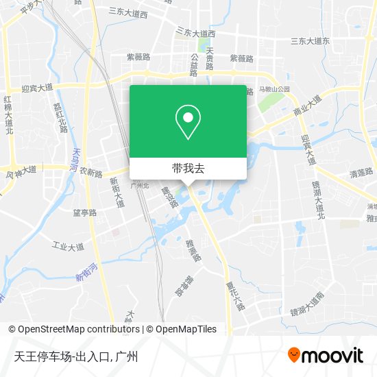 天王停车场-出入口地图