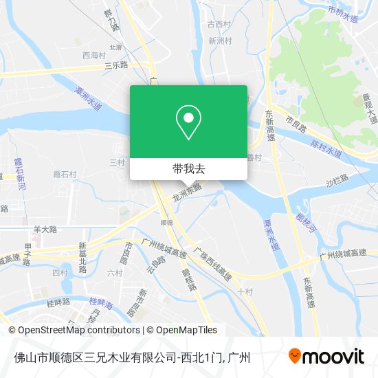 佛山市顺德区三兄木业有限公司-西北1门地图