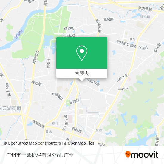 广州市一鑫护栏有限公司地图