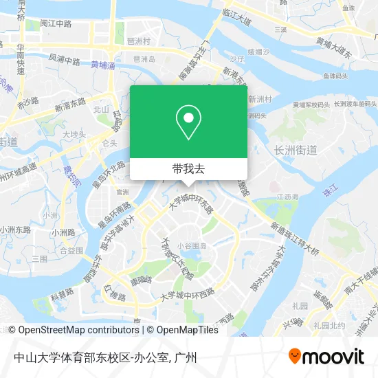 中山大学体育部东校区-办公室地图