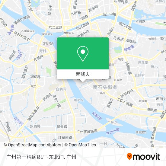 广州第一棉纺织厂-东北门地图