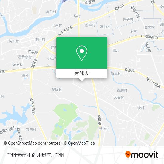 广州卡维亚奇才燃气地图