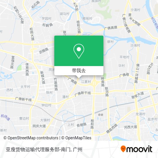 亚瘦货物运输代理服务部-南门地图
