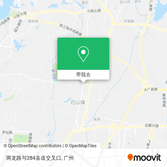 两龙路与284县道交叉口地图