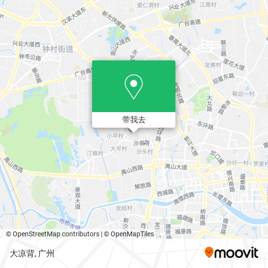大凉背地图
