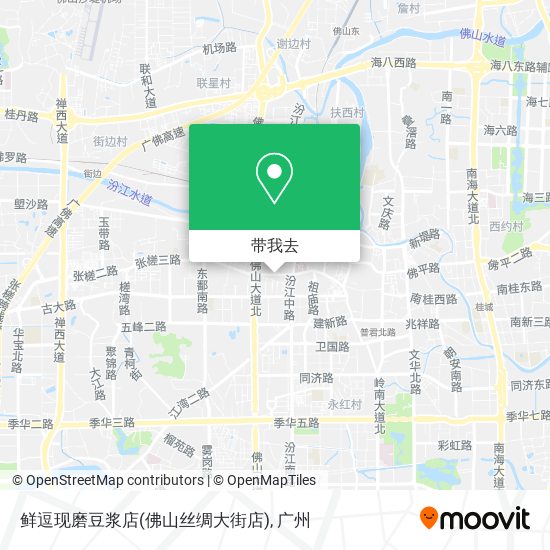 鲜逗现磨豆浆店(佛山丝绸大街店)地图