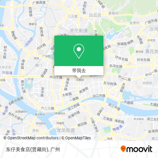 东仔美食店(贤藏街)地图