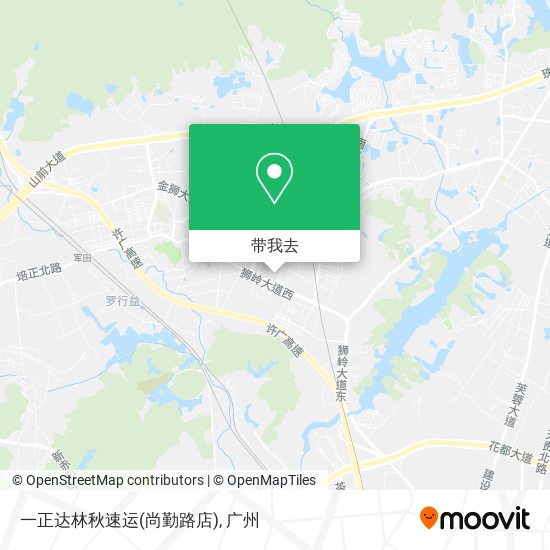 一正达林秋速运(尚勤路店)地图