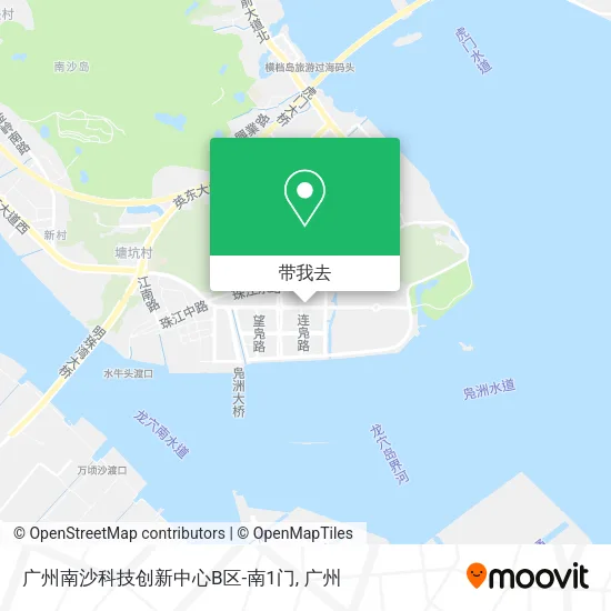 广州南沙科技创新中心B区-南1门地图