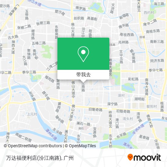 万达福便利店(汾江南路)地图