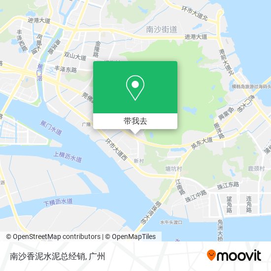 南沙香泥水泥总经销地图