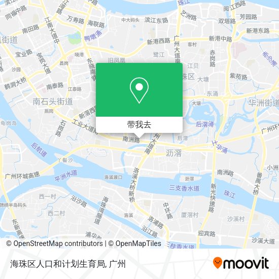 海珠区人口和计划生育局地图