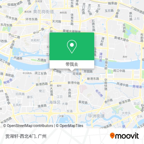赏湖轩-西北4门地图