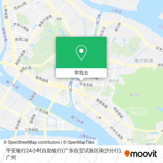 平安银行24小时自助银行(广东自贸试验区南沙分行)地图
