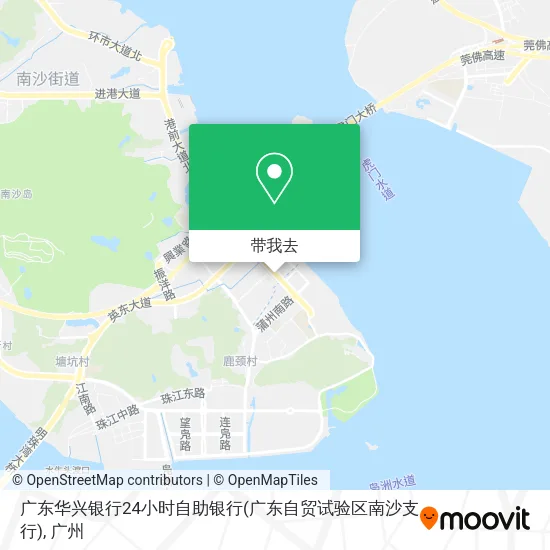 广东华兴银行24小时自助银行(广东自贸试验区南沙支行)地图