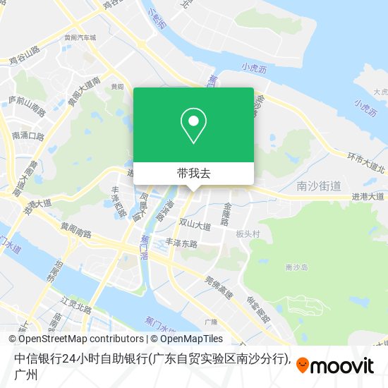 中信银行24小时自助银行(广东自贸实验区南沙分行)地图