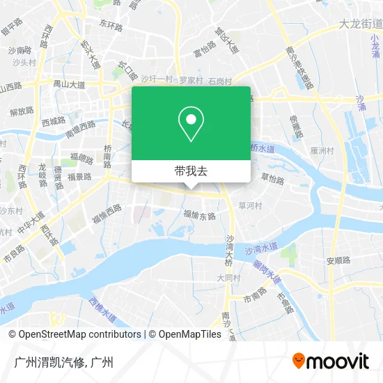广州渭凯汽修地图