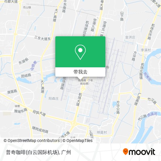 普奇咖啡(白云国际机场)地图