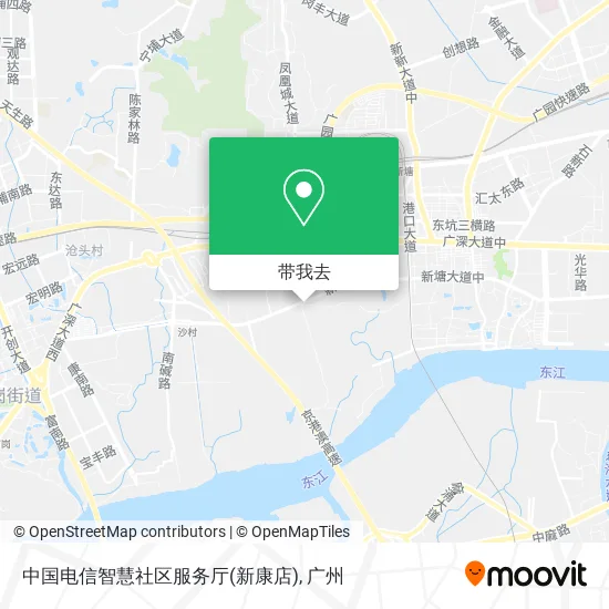 中国电信智慧社区服务厅(新康店)地图