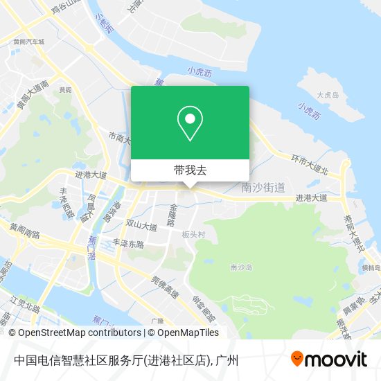 中国电信智慧社区服务厅(进港社区店)地图
