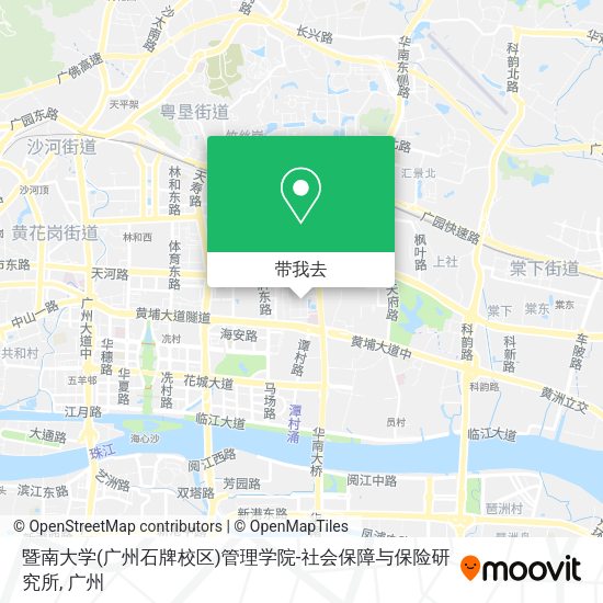 暨南大学(广州石牌校区)管理学院-社会保障与保险研究所地图