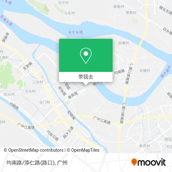 均南路/添仁路(路口)地图