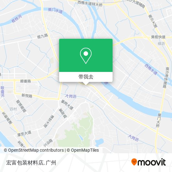 宏富包装材料店地图