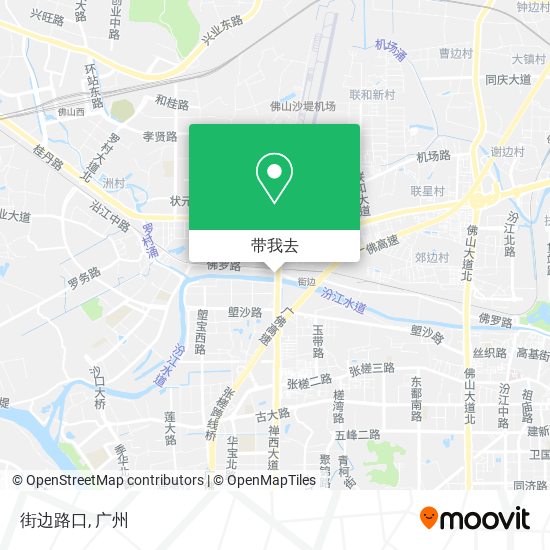 街边路口地图