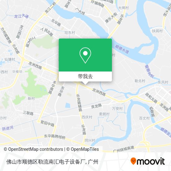 佛山市顺德区勒流南汇电子设备厂地图