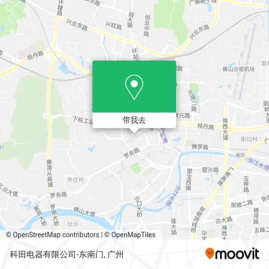 科田电器有限公司-东南门地图