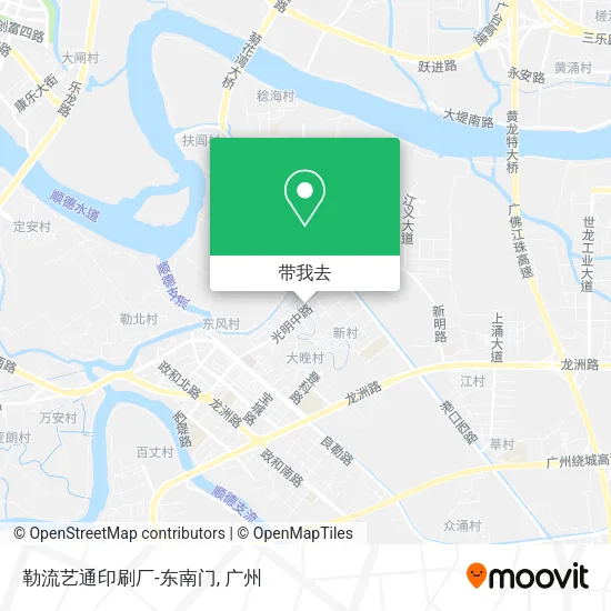 勒流艺通印刷厂-东南门地图