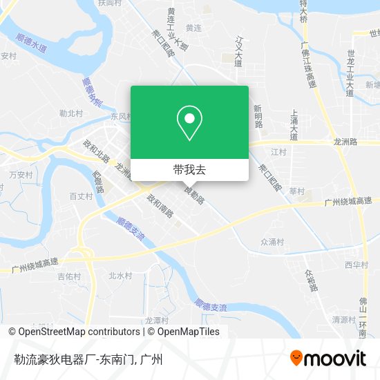勒流豪狄电器厂-东南门地图