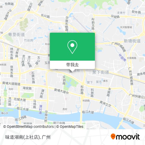 味道湖南(上社店)地图