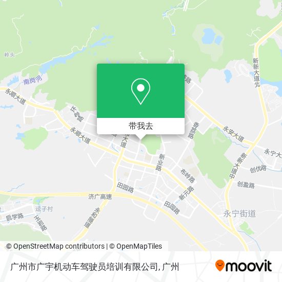 广州市广宇机动车驾驶员培训有限公司地图