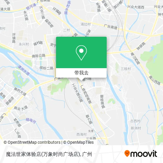 魔法世家体验店(万象时尚广场店)地图