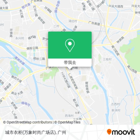 城市衣柜(万象时尚广场店)地图