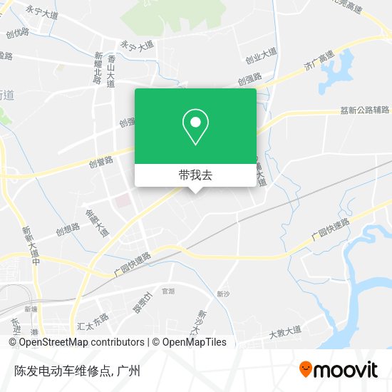 陈发电动车维修点地图