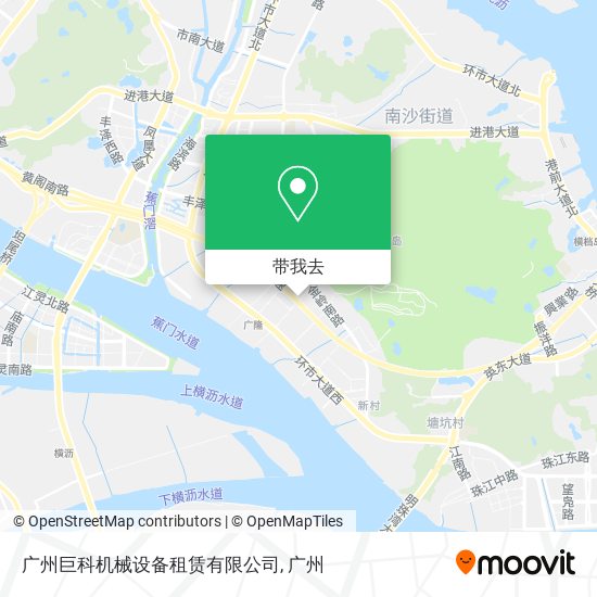 广州巨科机械设备租赁有限公司地图
