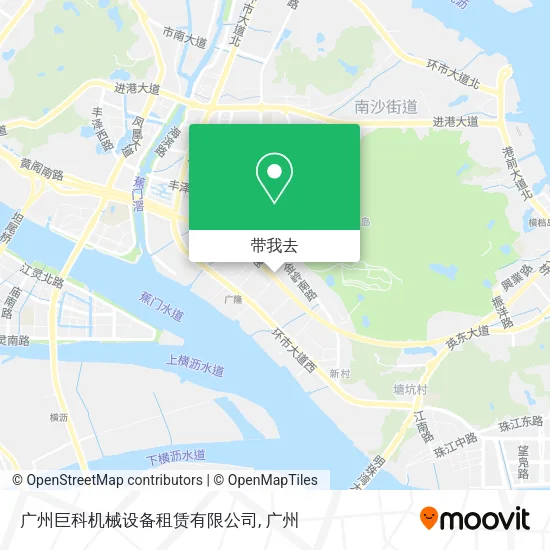 广州巨科机械设备租赁有限公司地图