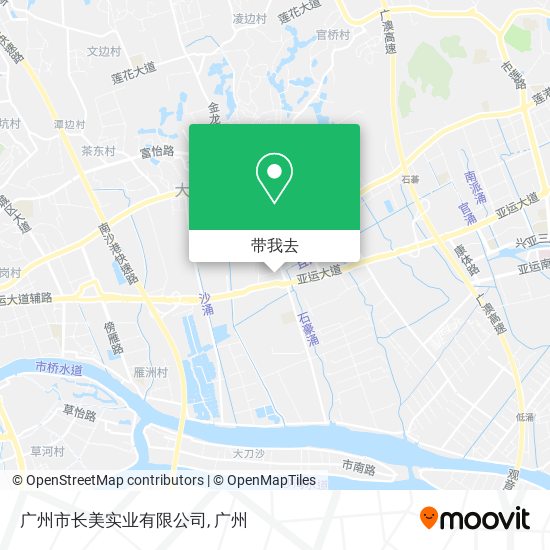 广州市长美实业有限公司地图