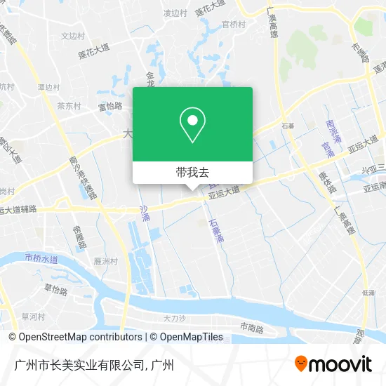 广州市长美实业有限公司地图