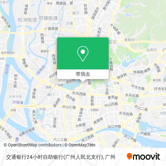 交通银行24小时自助银行(广州人民北支行)地图