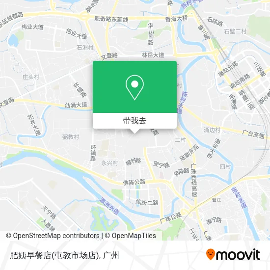 肥姨早餐店(屯教市场店)地图