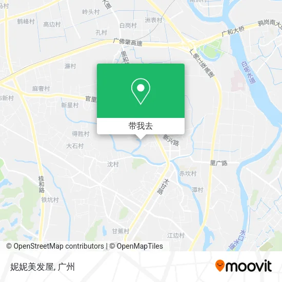 妮妮美发屋地图