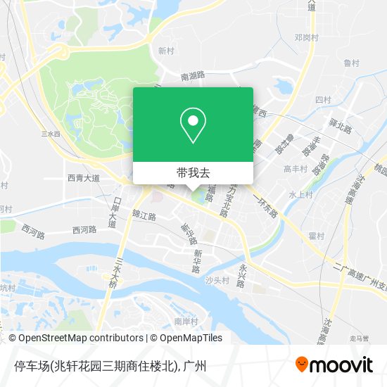 停车场(兆轩花园三期商住楼北)地图